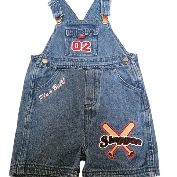 J.KHAKI KIDS VINTAGE JEAN BASEBALL OVERALLS SIZE 2T - Picture 1 of 8